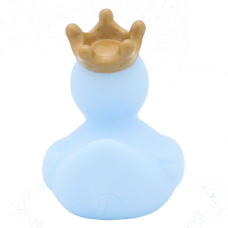 LILALU - Mini Rubber Duck with Crown - Blue