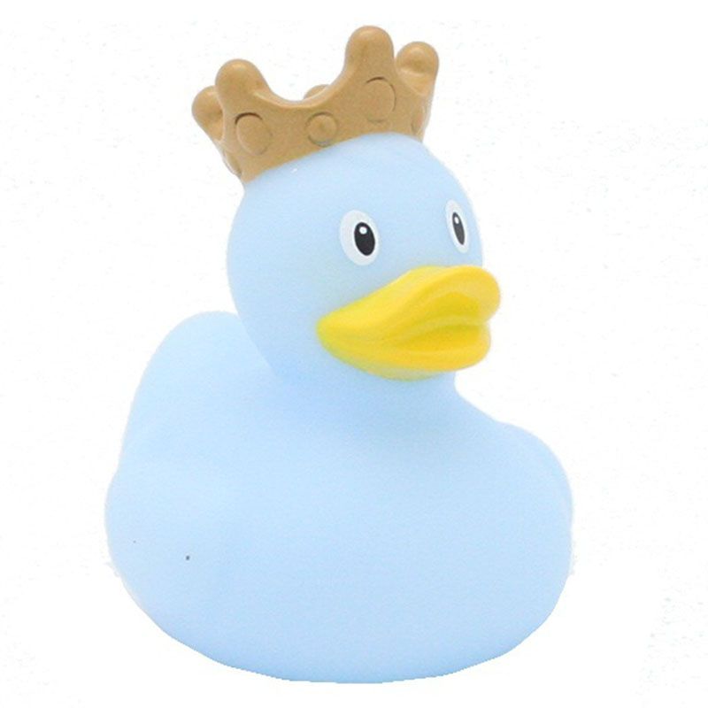 LILALU - Mini Rubber Duck with Crown - Blue