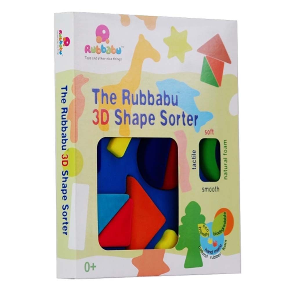 Rubbabu - 3D Shape Sorter Geometrical Shapes