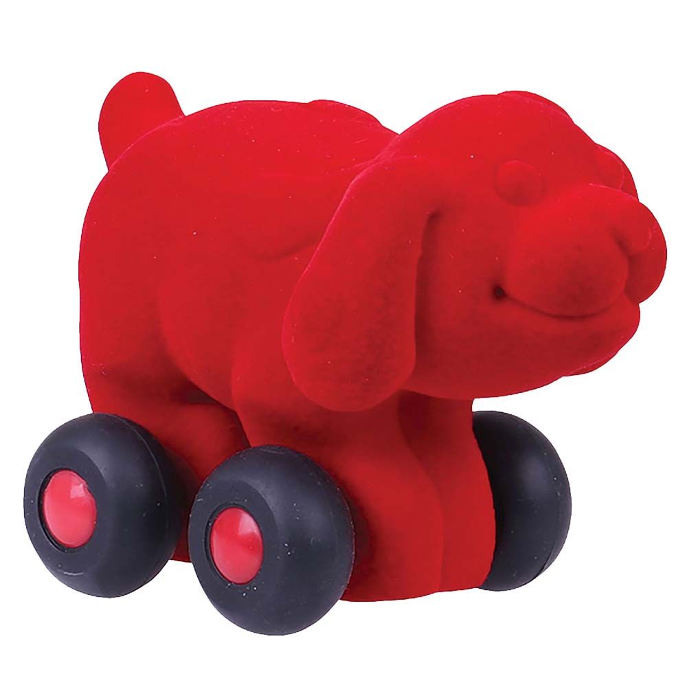 Rubbabu - Aniwheelies Dog Small - Red