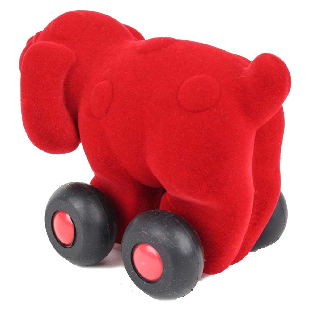 Rubbabu - Aniwheelies Dog Small - Red