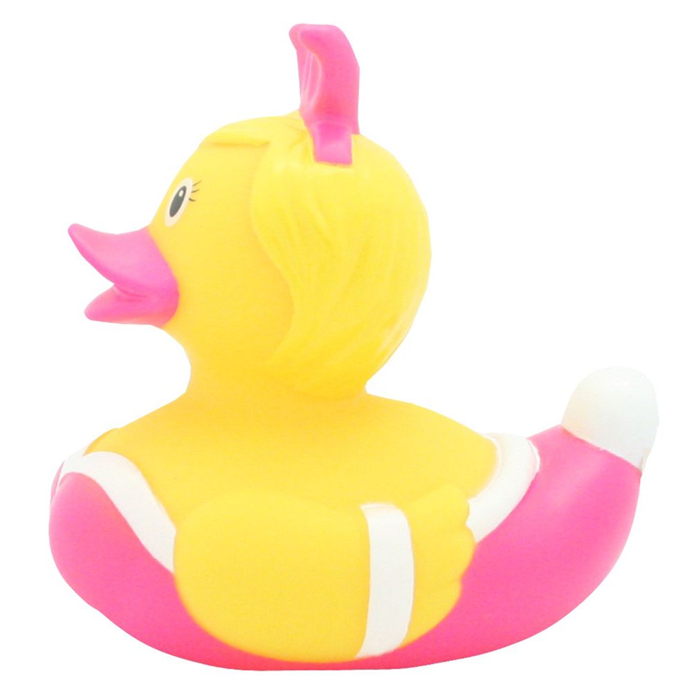 LILALU - Bunny Rubber Duck - Pink & Yellow