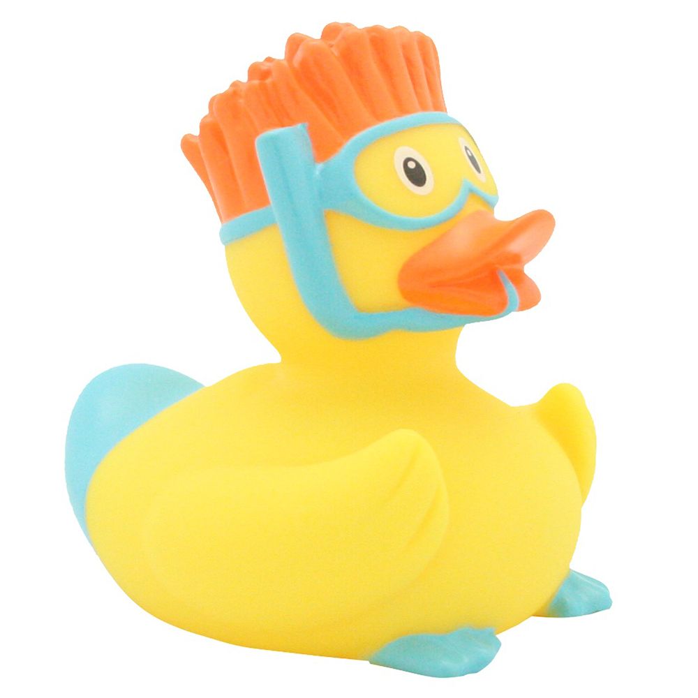 LILALU - Snorkeler Rubber Duck - Yellow