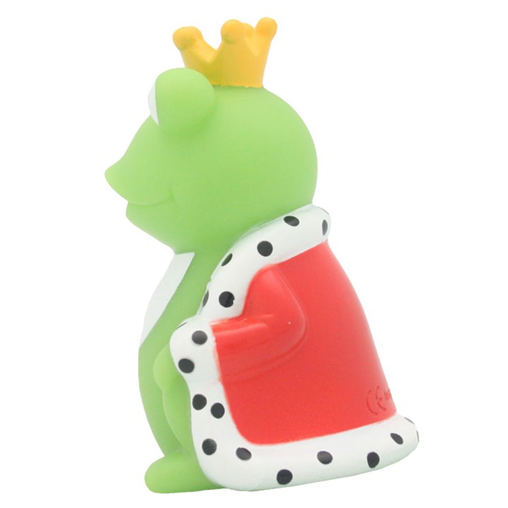 LILALU - Frog King with Cape Rubber Duck - Green