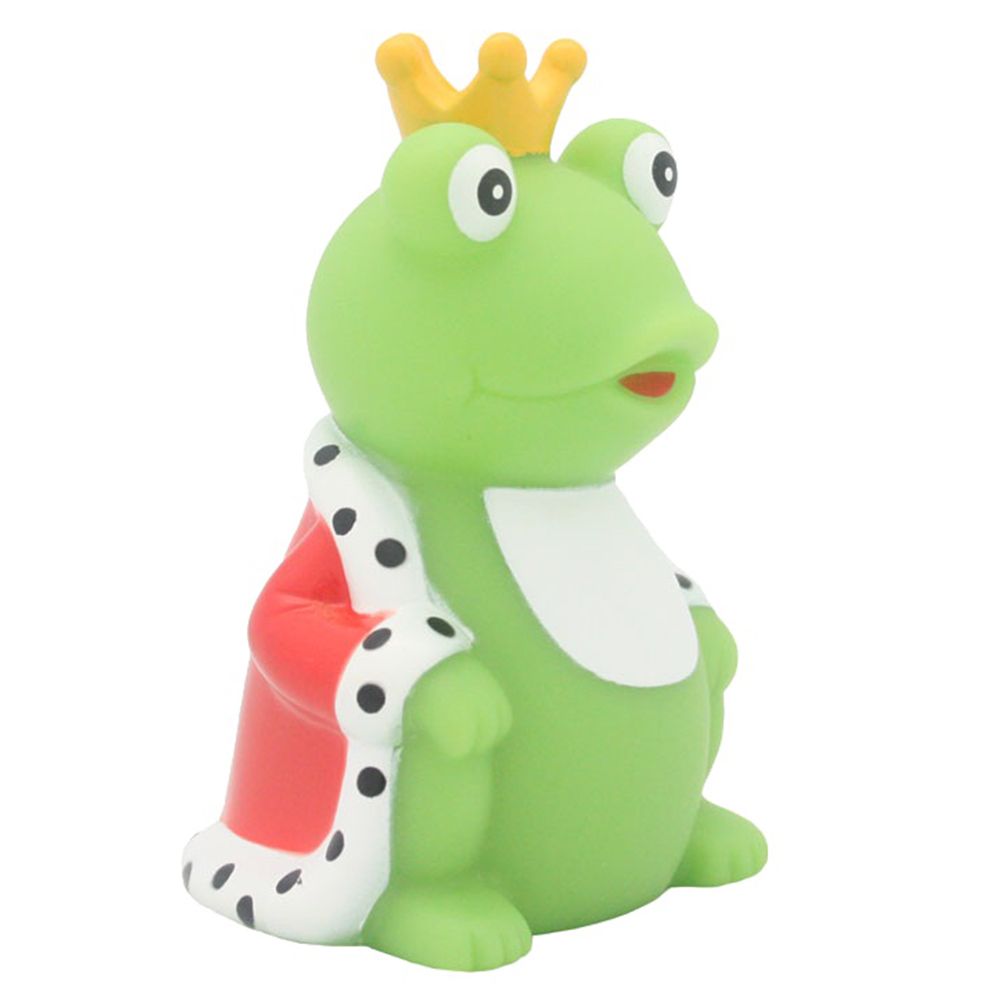 LILALU - Frog King with Cape Rubber Duck - Green