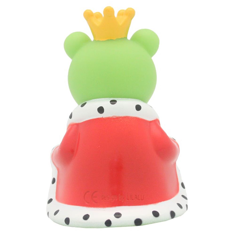 LILALU - Frog King with Cape Rubber Duck - Green