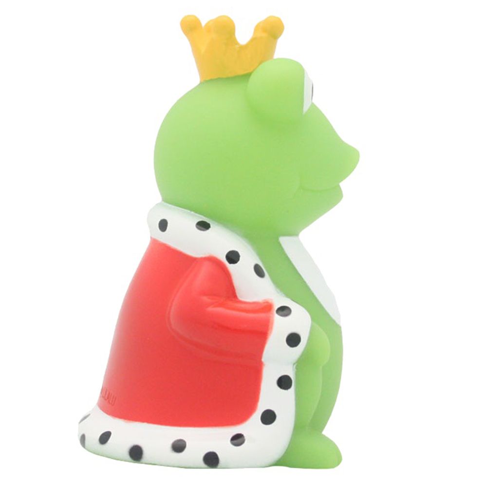 LILALU - Frog King with Cape Rubber Duck - Green