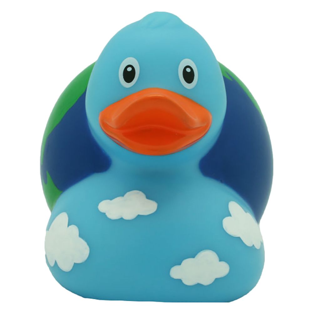 LILALU - Globe Rubber Duck - Blue