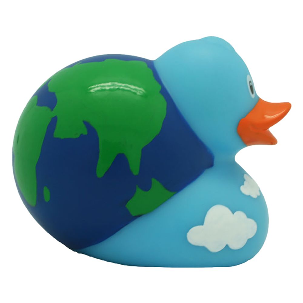 LILALU - Globe Rubber Duck - Blue