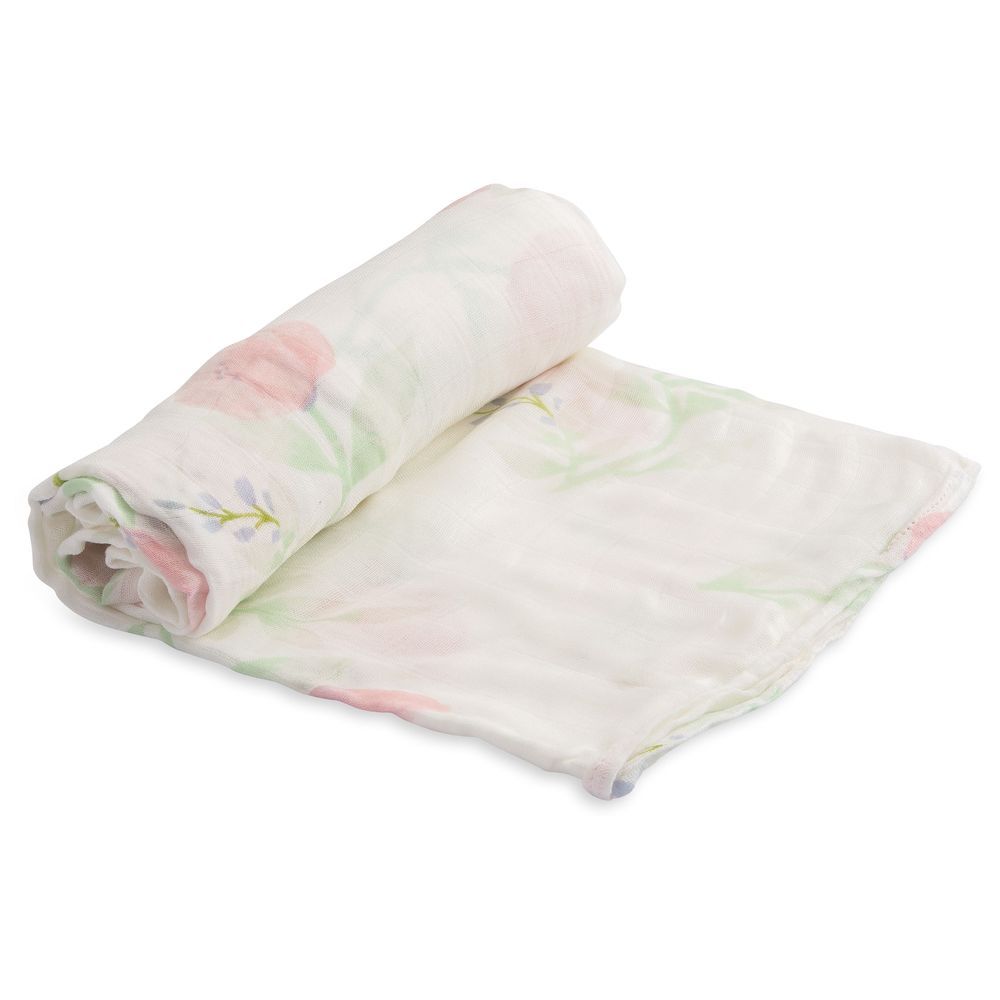 Little Unicorn - Bamboo Deluxe Swaddle - Pink Peony