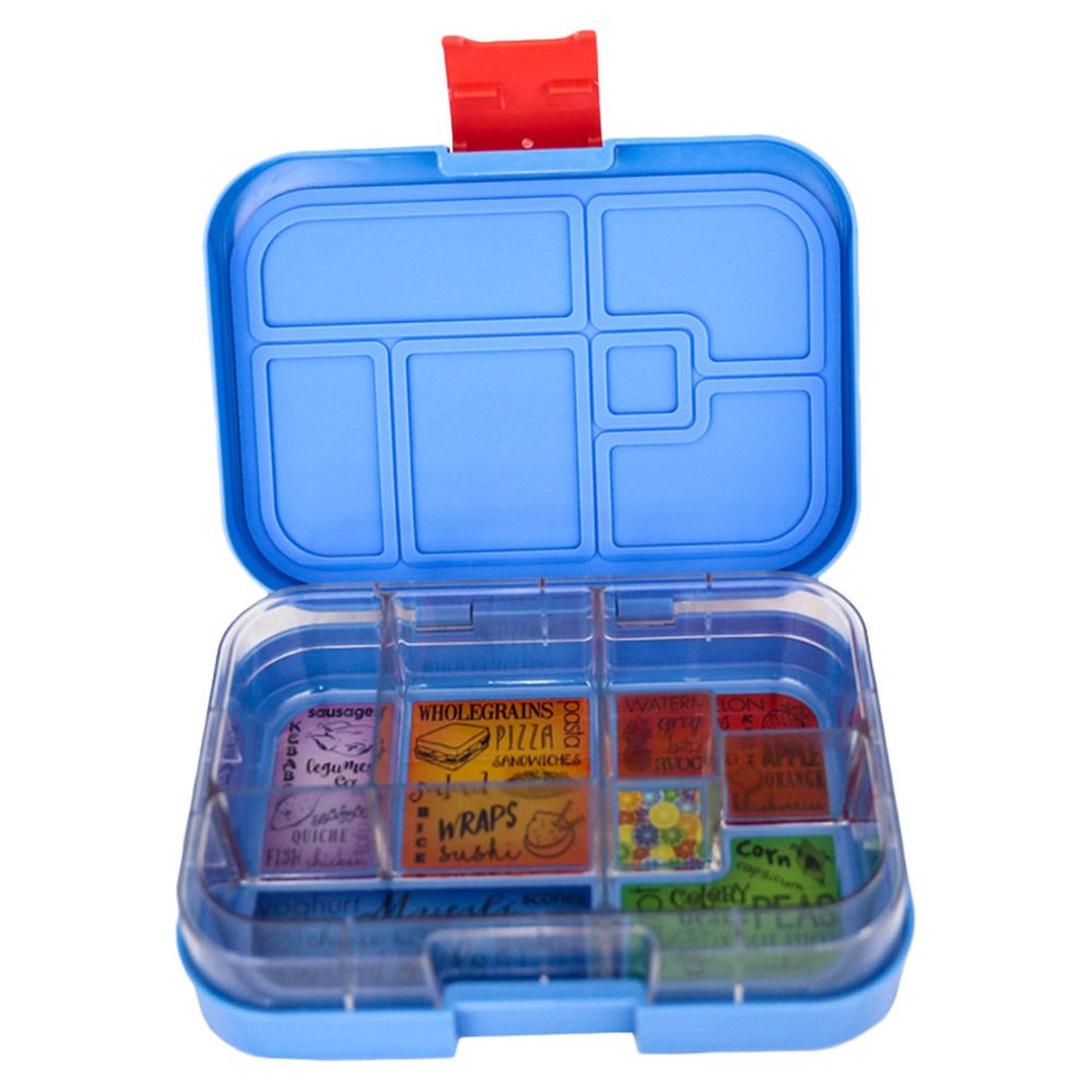 Munchbox Bento - Maxi 6 Compartments Lunchbox - Blue Hero