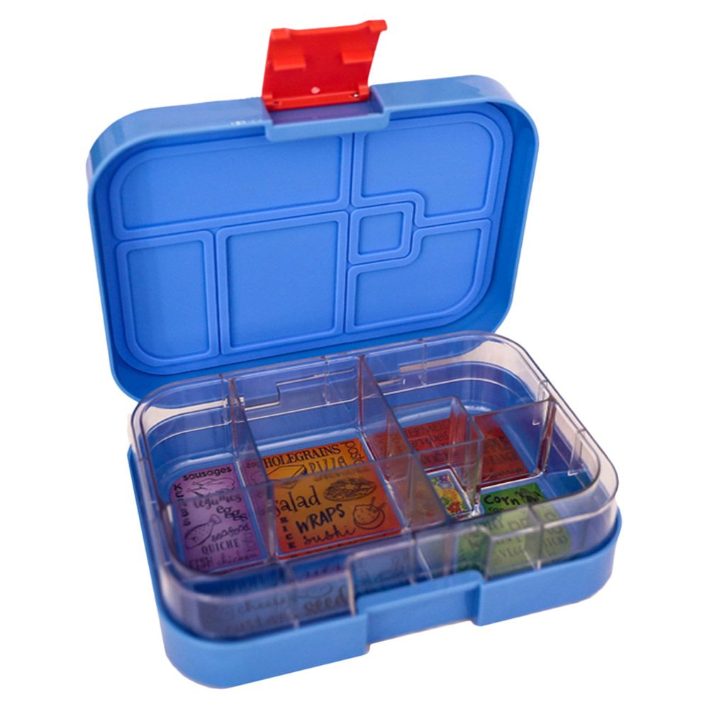 Munchbox Bento - Maxi 6 Compartments Lunchbox - Blue Hero