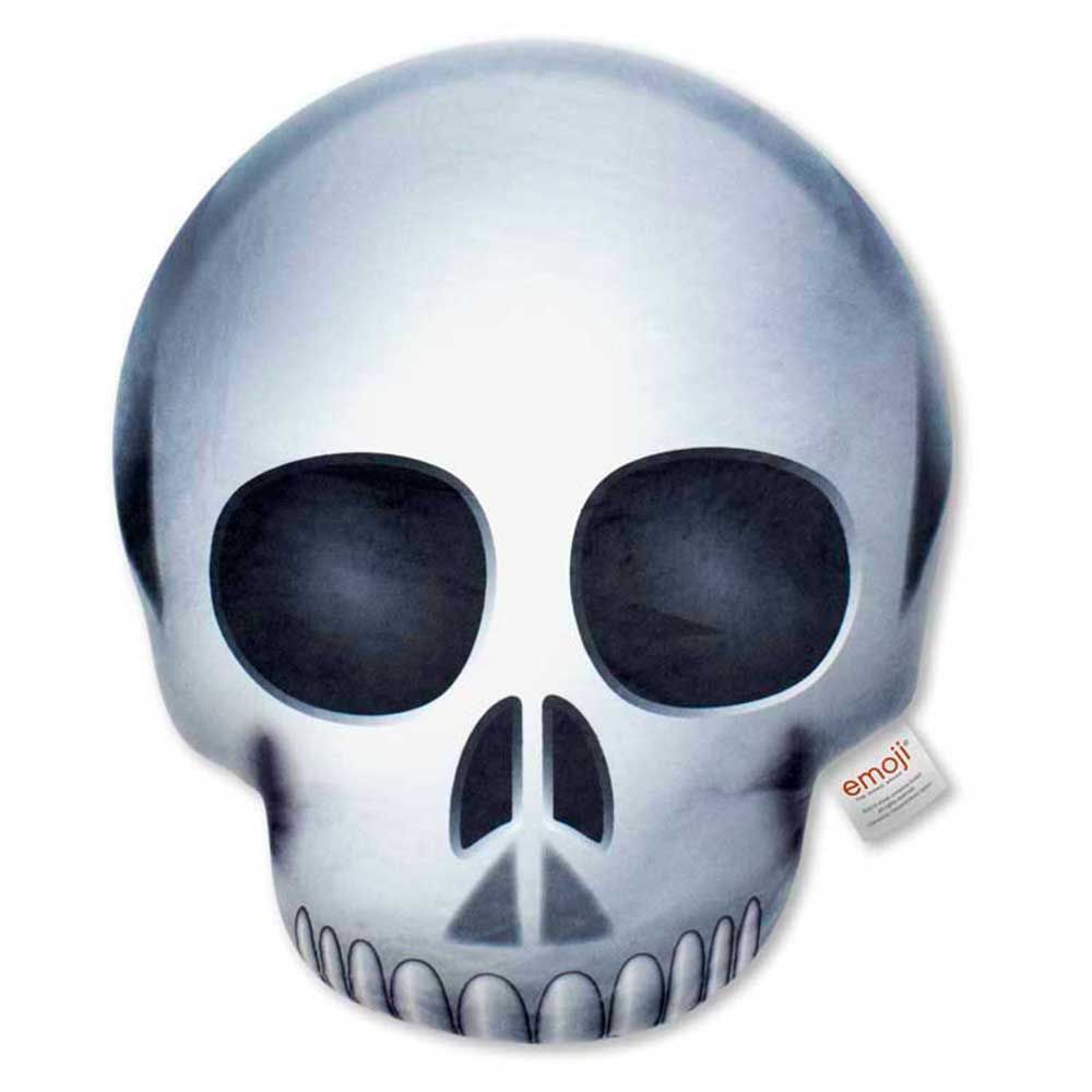 emoji - Pillow Skull - Grey