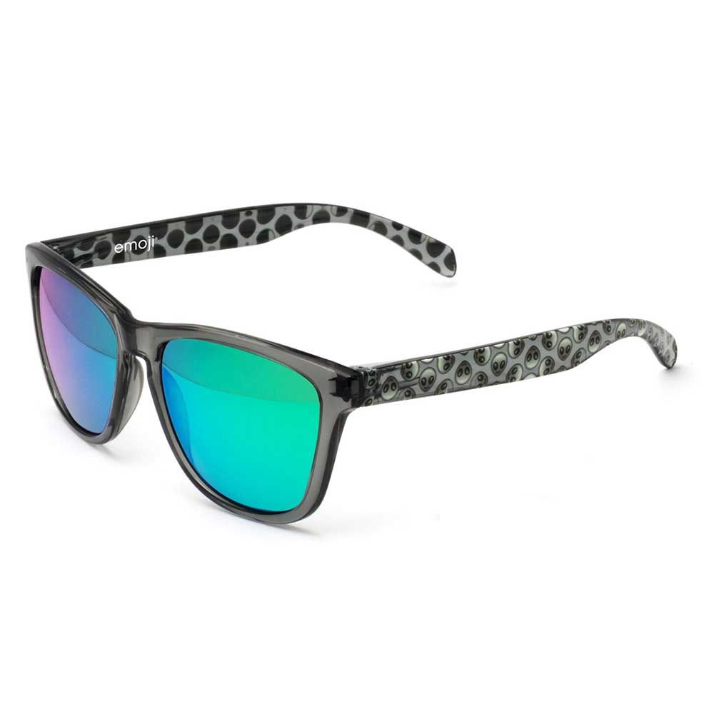 emoji - Sunglasses Alien - Bright Green