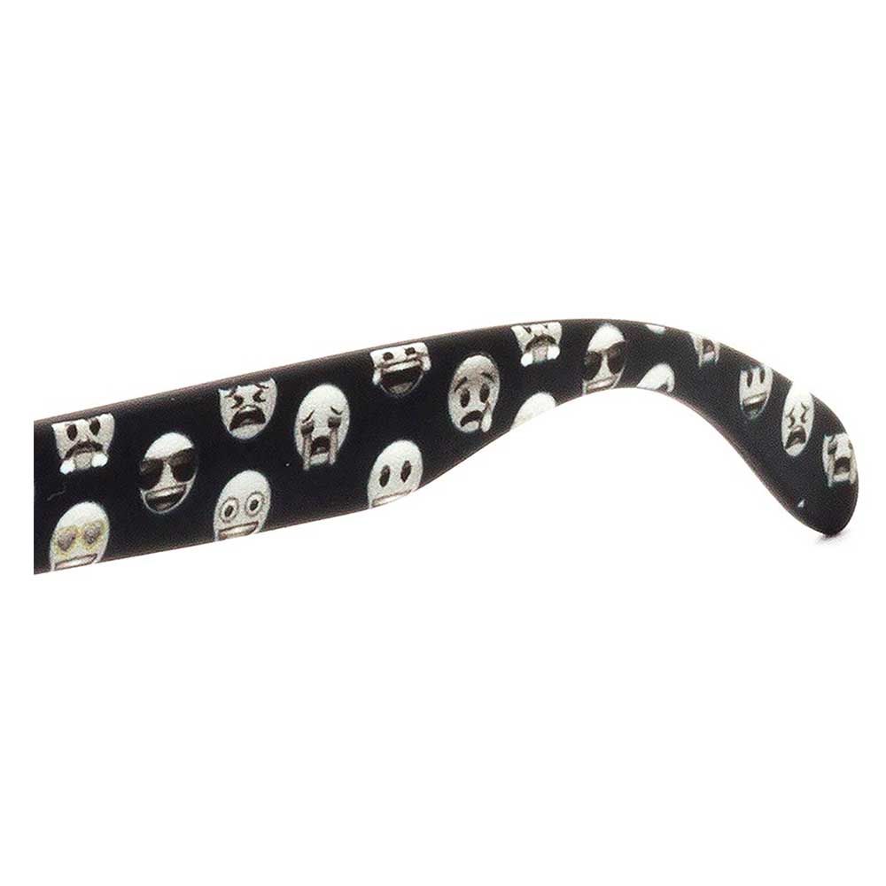 emoji - Sunglasses Grey Faces - Black