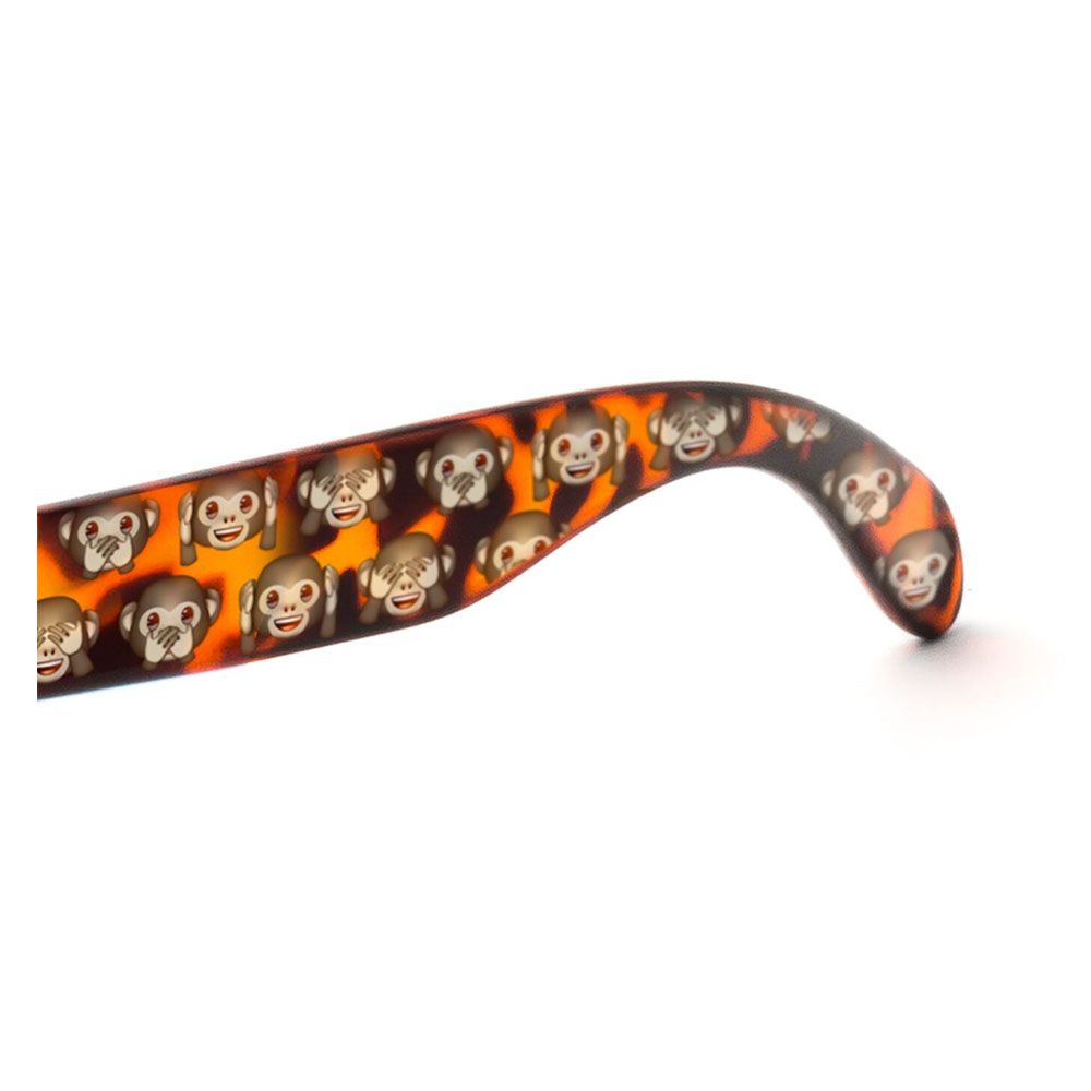 emoji - Sunglasses Monkey Tortoise - Brown