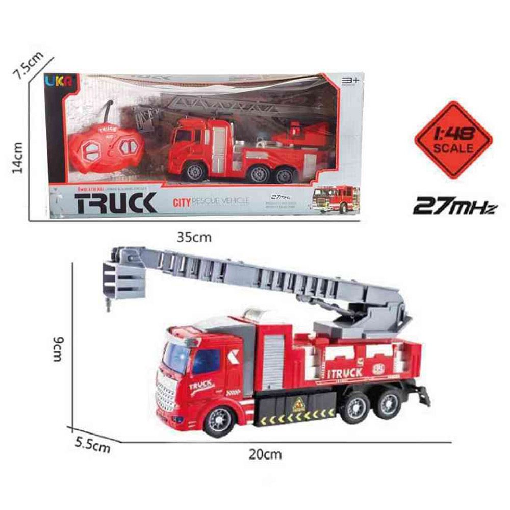 UKR - RC Fire Engine w/ Ladder Vehicle - Red