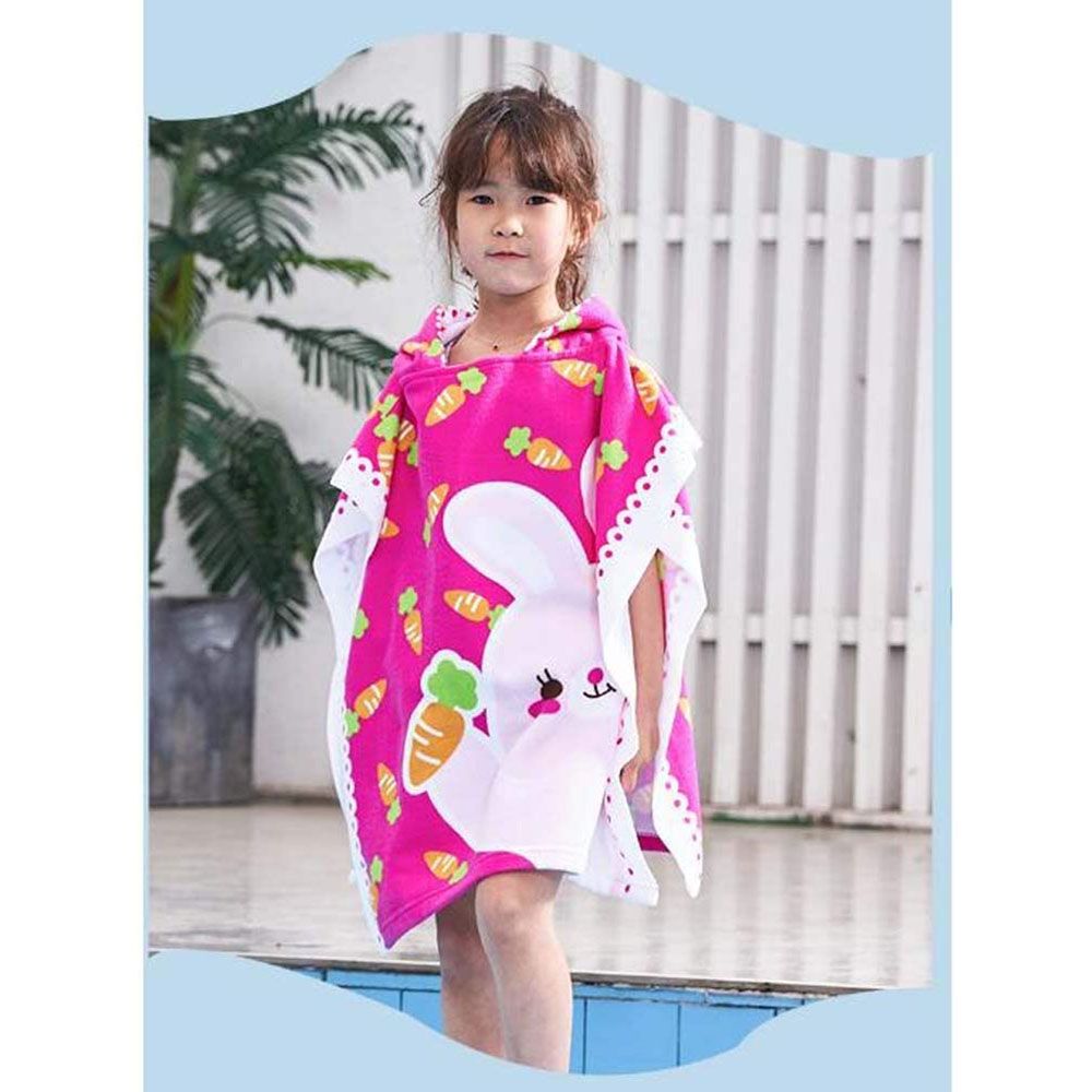 UKR - Bunny Printed Kids Hooded Towel - 60x120 cm