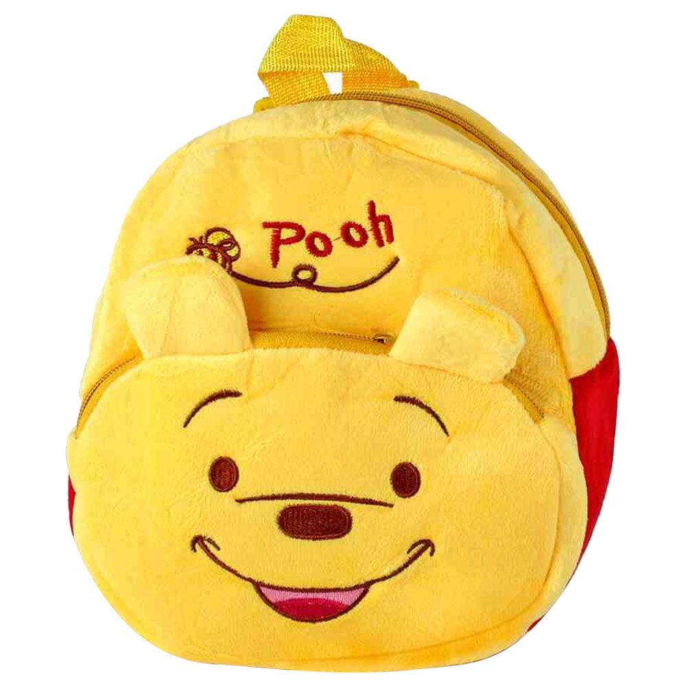 UKR - Winnie The Pooh Plush Mini Backpack - Yellow/Red - 9-inch