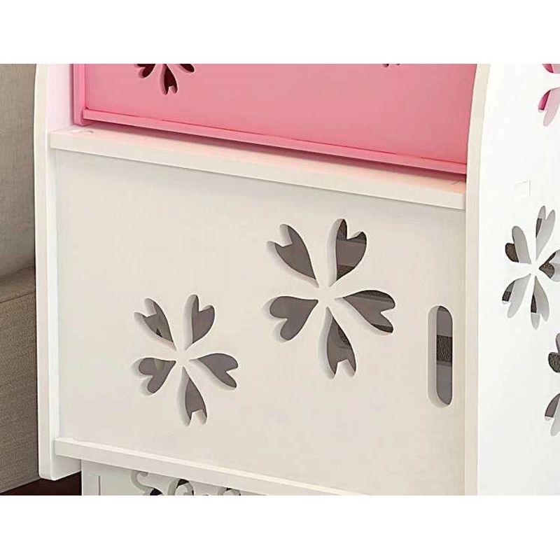 UKR - Bedside Table - Pink/White