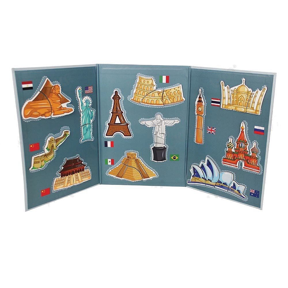 UKR - Magnetic Puzzle Map World Sights