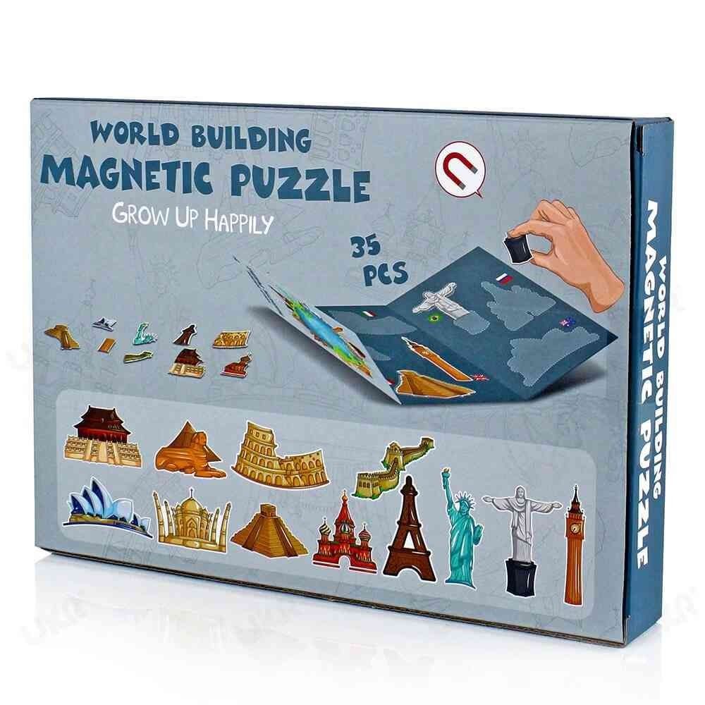 UKR - Magnetic Puzzle Map World Sights