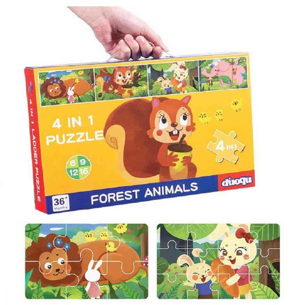 UKR - 4-in-1 Forest Animals Puzzle