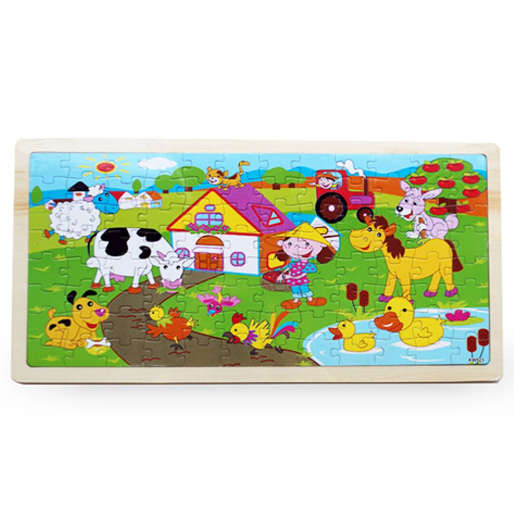 UKR - Wooden Farm Puzzle 1pc