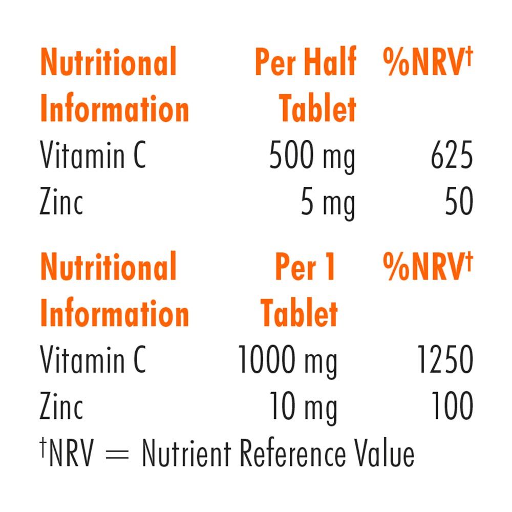 Bioglan - vitamin C Effervescent Tablets Zinc 1000mg 20'S