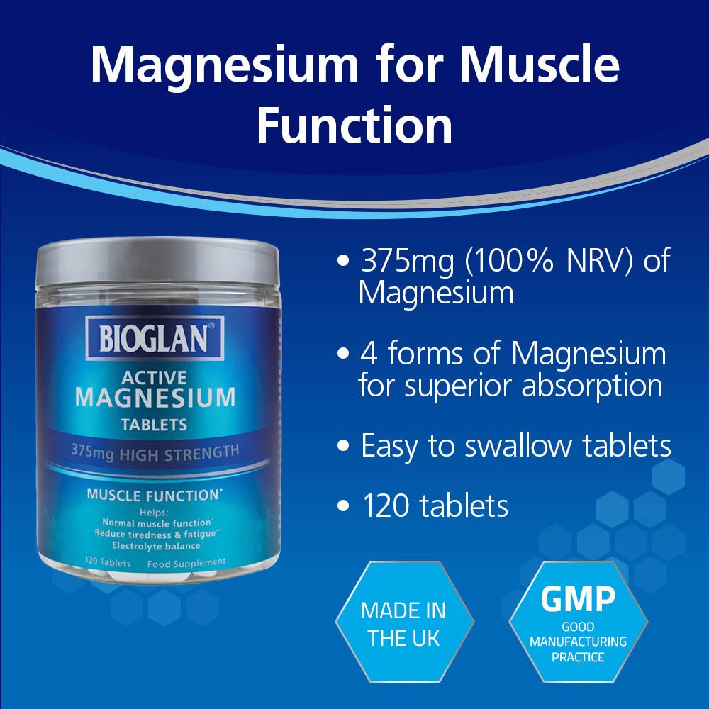 Bioglan - Active Magnesium Tablets 120'S