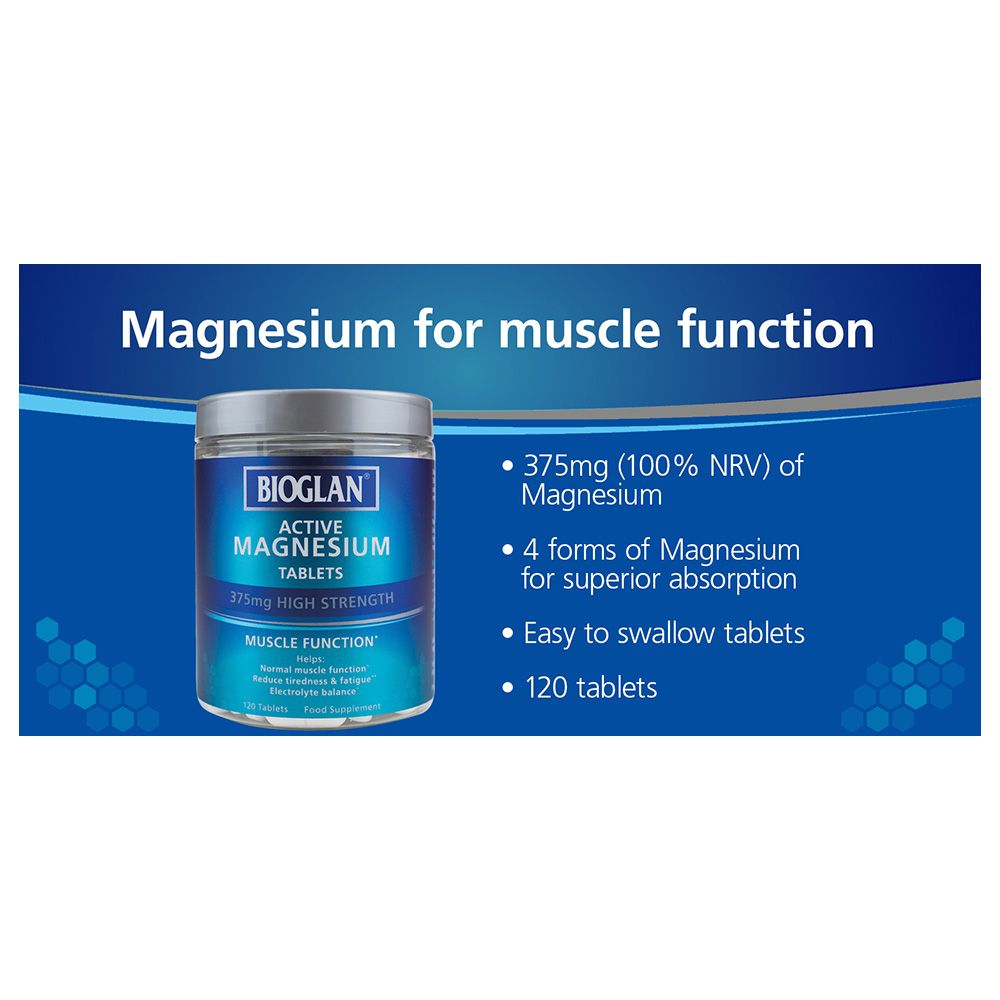 Bioglan - Active Magnesium Tablets 120'S