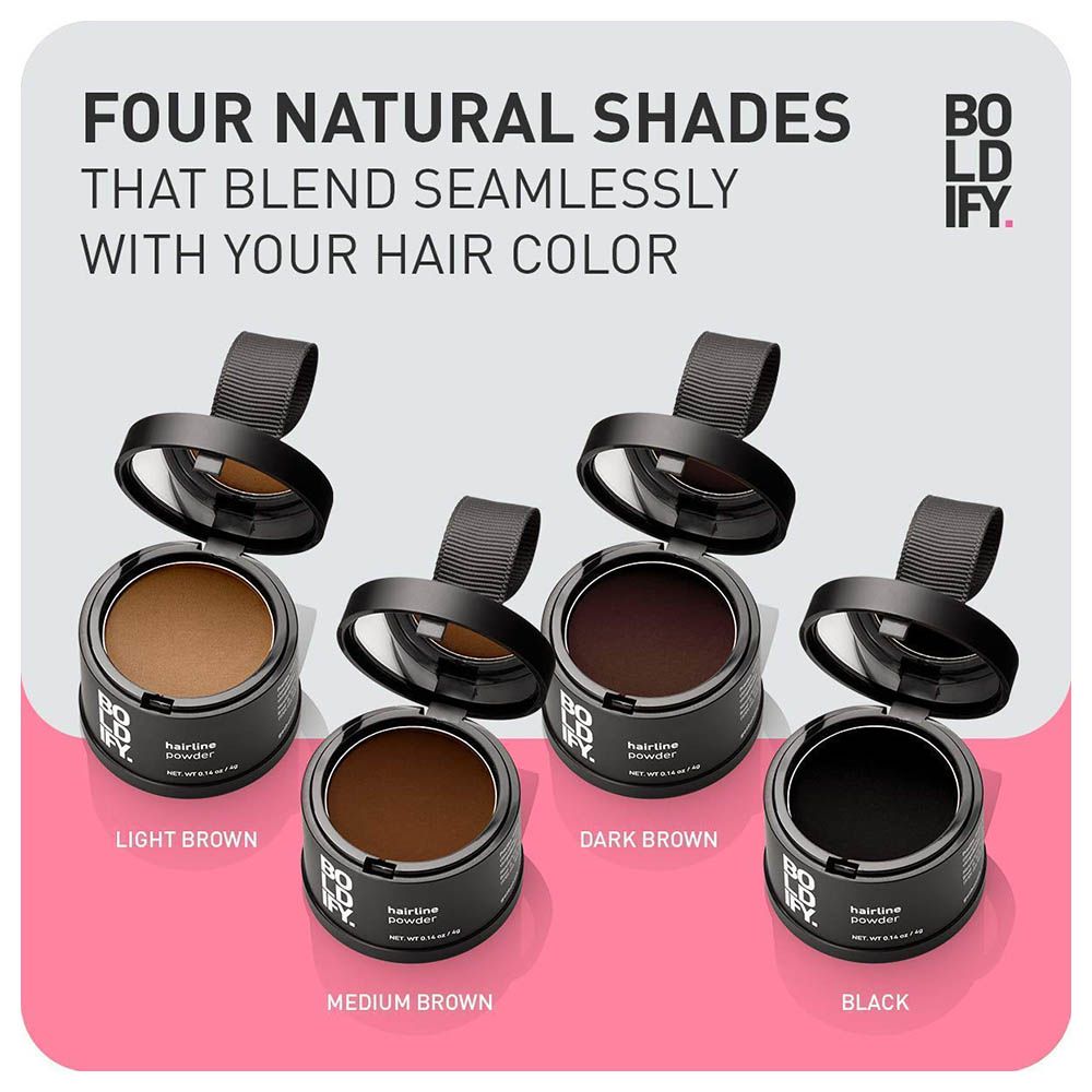 BOLDIFY -  Hairline Powder Root Touchup Light Brown 4g