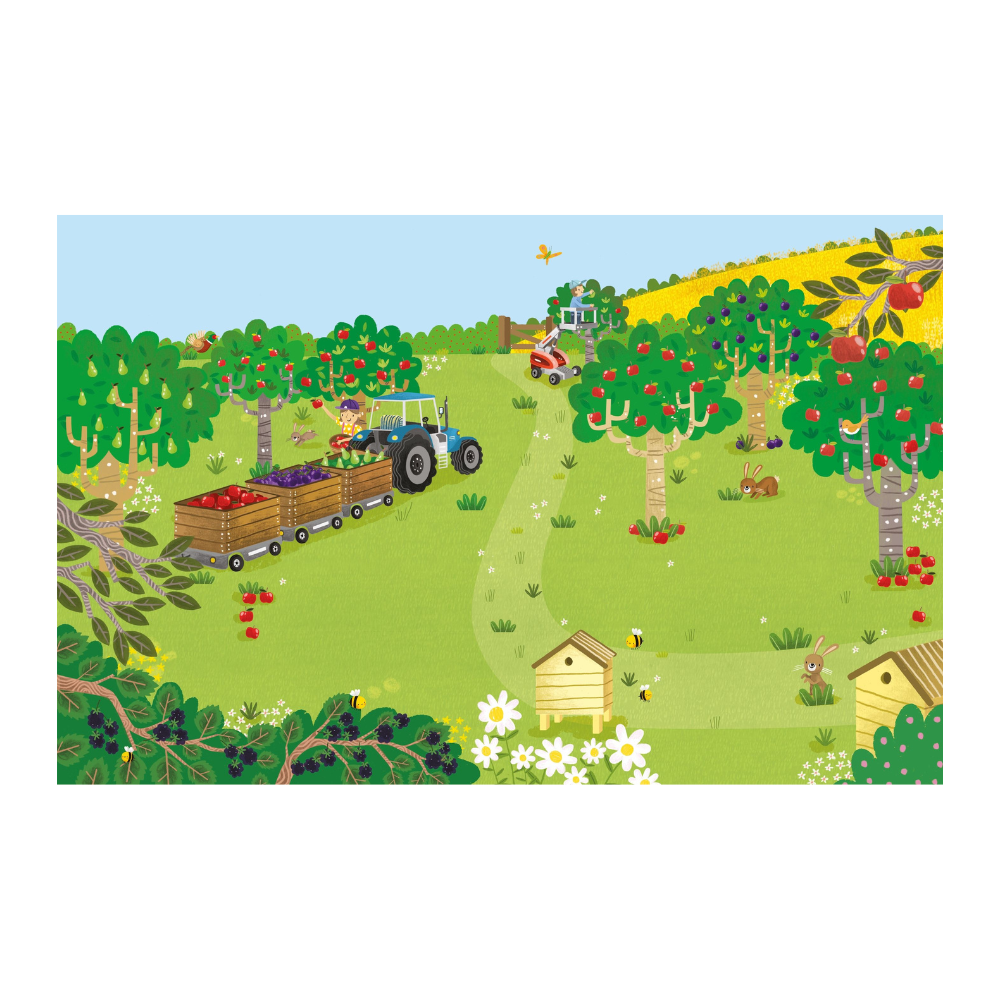 كتب أسبورن-  كتاب "Farm Farm sticker book"  