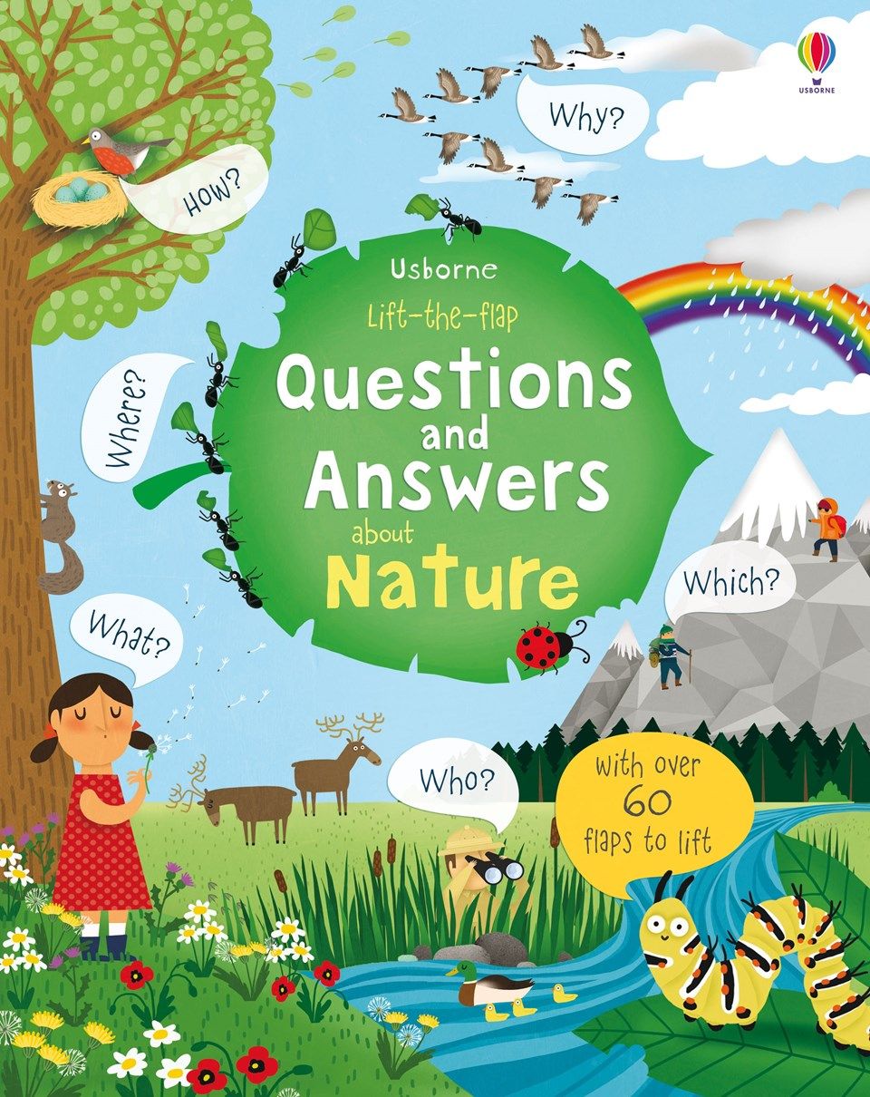 كتب أسبورن-  كتاب "Lift the Flap Questions and Answers about Nature"  