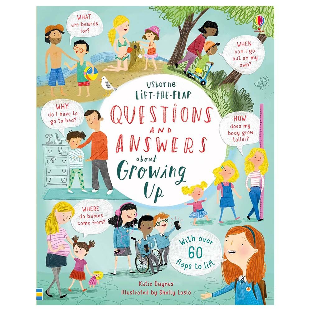 Usborne Books - Lift-The-Flap Questions And Answers About Growing Up