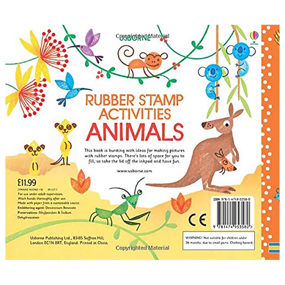 كتب أسبورن-  كتاب Rubber Stamp Activities Animals