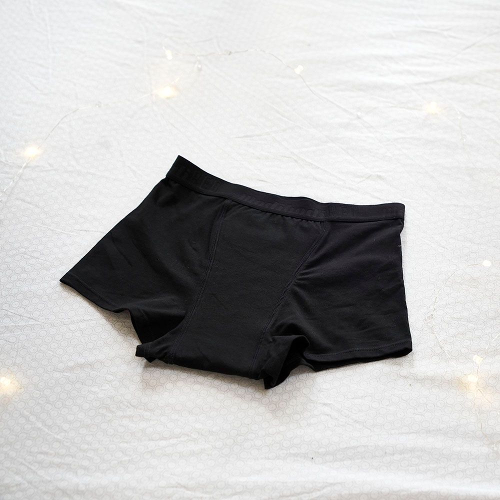 ModiBodi - Teen Boyshort Underwear Moderate-Heavy Absorbency - Black