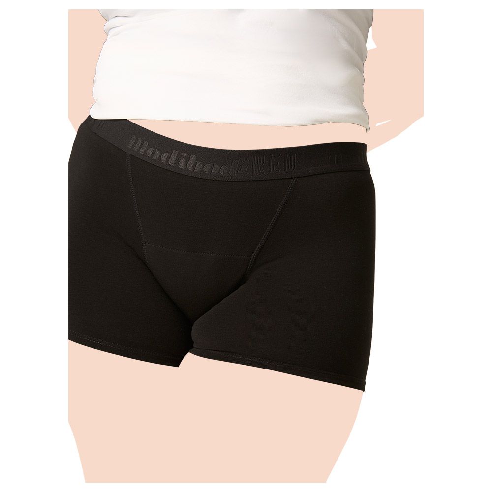 ModiBodi - Teen Boyshort Underwear Maxi Absorbency - Black