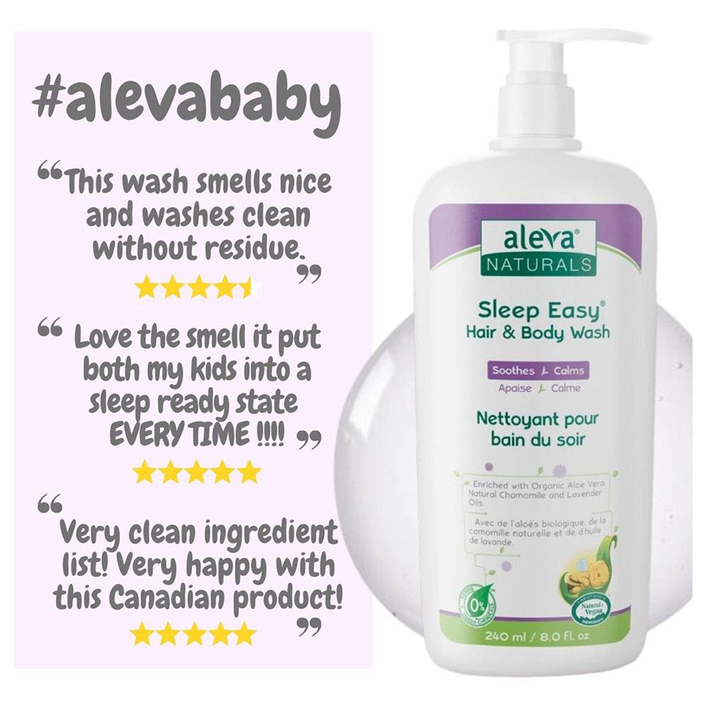 Aleva Naturals - Sleep Easy Hair & Body Wash - 240ml