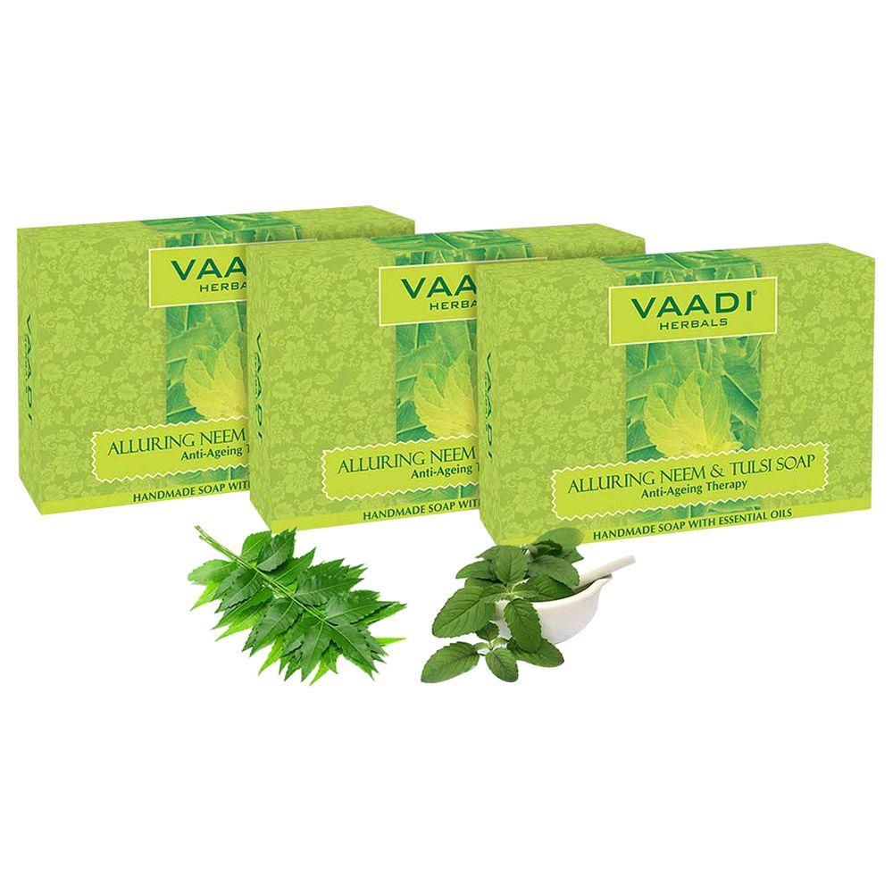 Vaadi Herbals Organic Anti Bacterial Neem Tulsi Soap