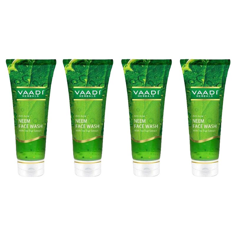 Vaadi Herbals Anti Acne Neem Face Wash Pack Of 4