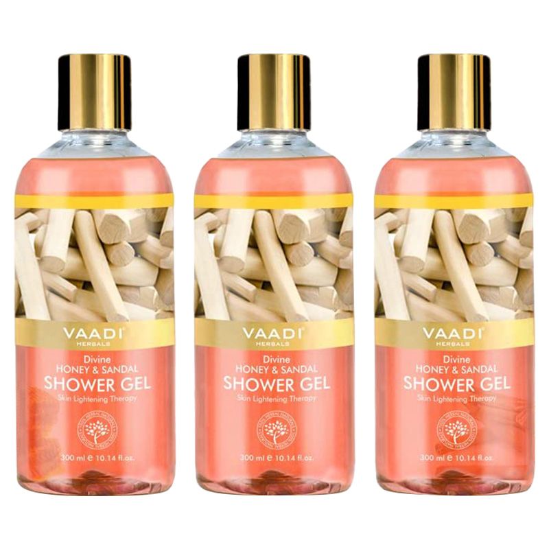 Vaadi Herbals Divine Honey & Sandal Shower Gel Pack Of 3