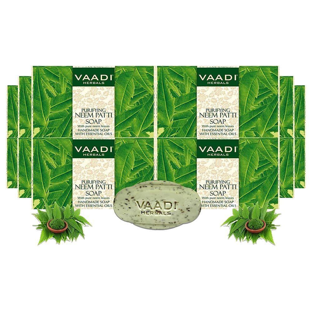 Vaadi Herbals Soap W/ Pure Neem Leaves Pack Of 12