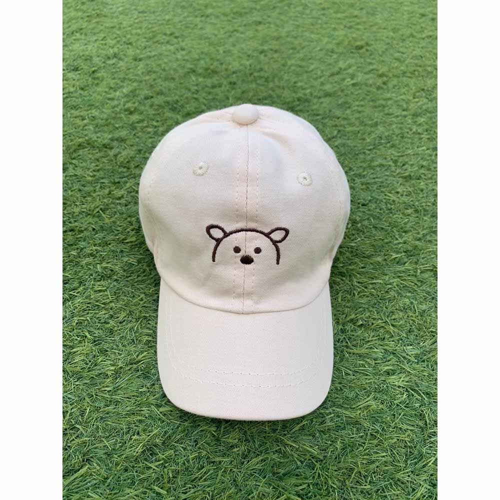 The Girl Cap - Kids Cap - Beige Bear