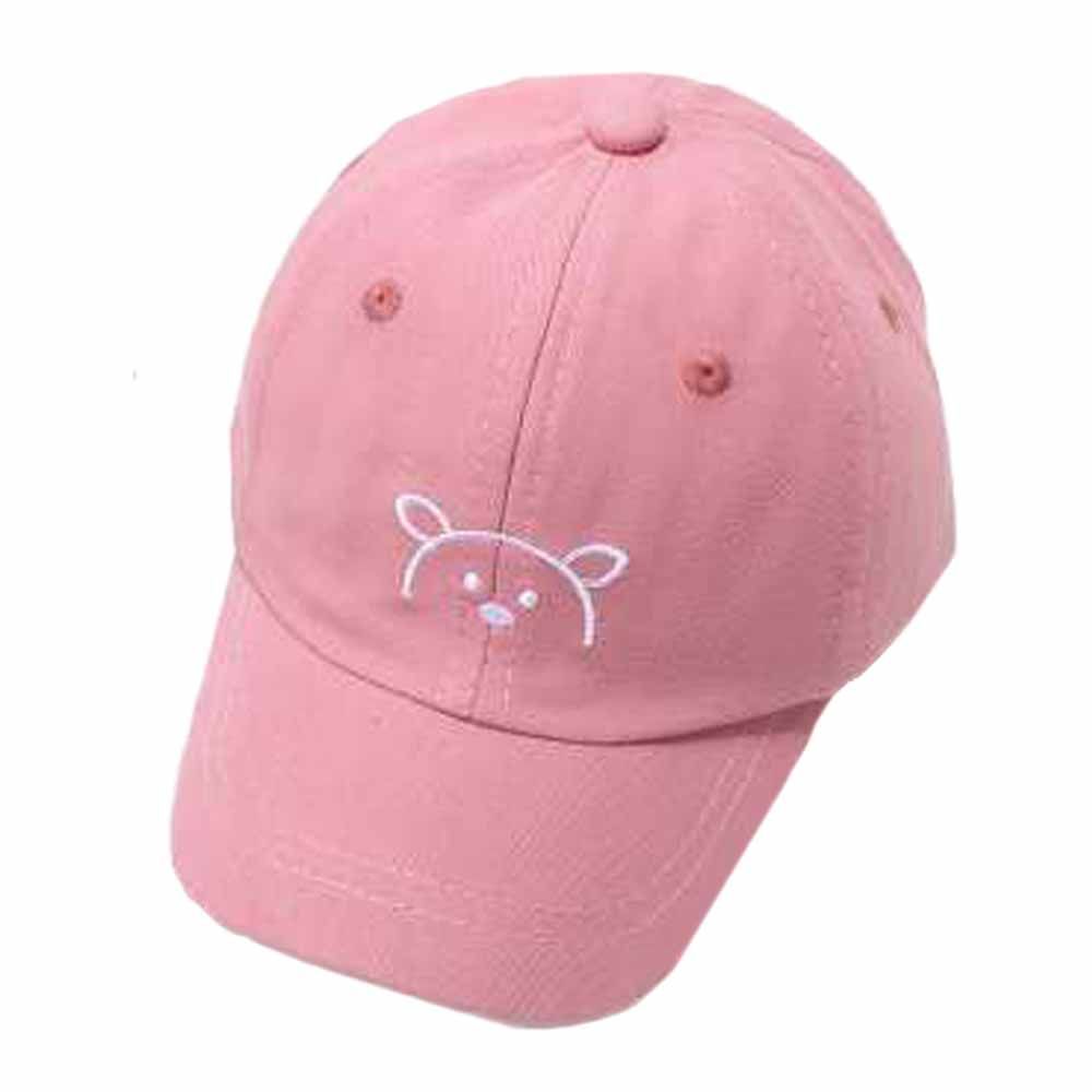 The Girl Cap - Kids Cap - Pink Bear