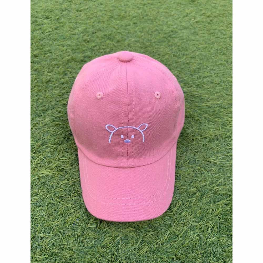 The Girl Cap - Kids Cap - Pink Bear