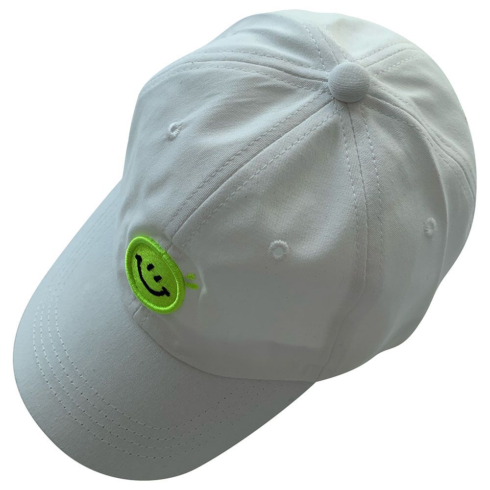 The Girl Cap - Kids Cap - White Smiley