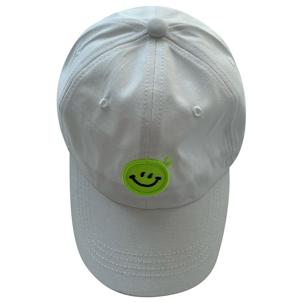 The Girl Cap - Kids Cap - White Smiley