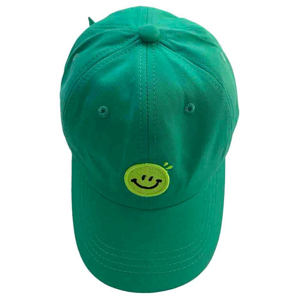 The Girl Cap - Kids Cap - Green Smiley