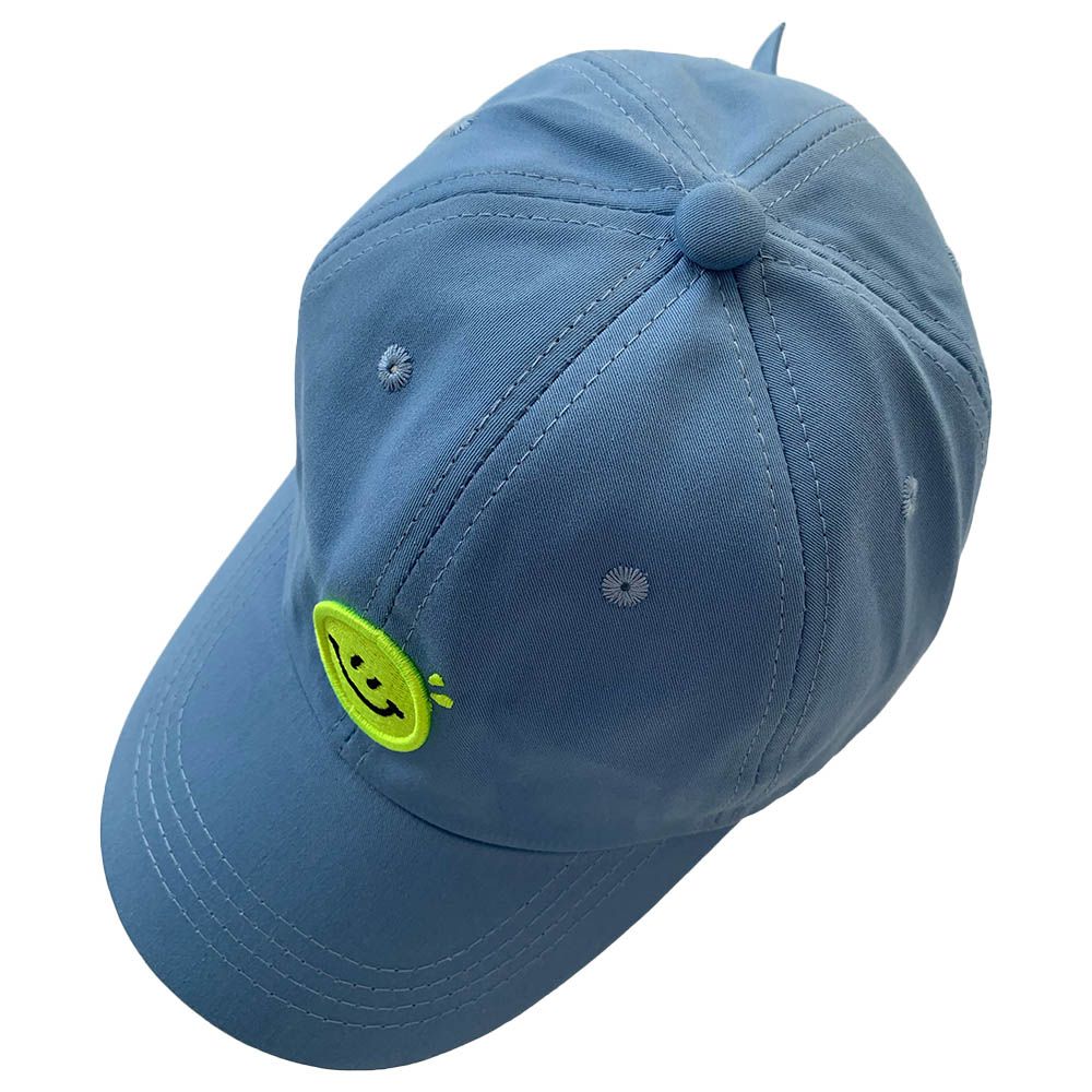 The Girl Cap - Kids Cap - Blue Smiley